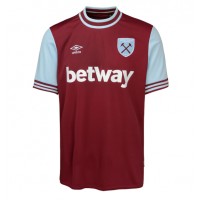 Camisa de Futebol West Ham United Lucas Paqueta #10 Equipamento Principal 2024-25 Manga Curta